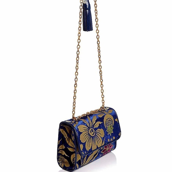 NWT💥Tory Burch Floral Velvet Shoulder Bag💥 - Picture 13 of 13